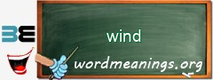 WordMeaning blackboard for wind